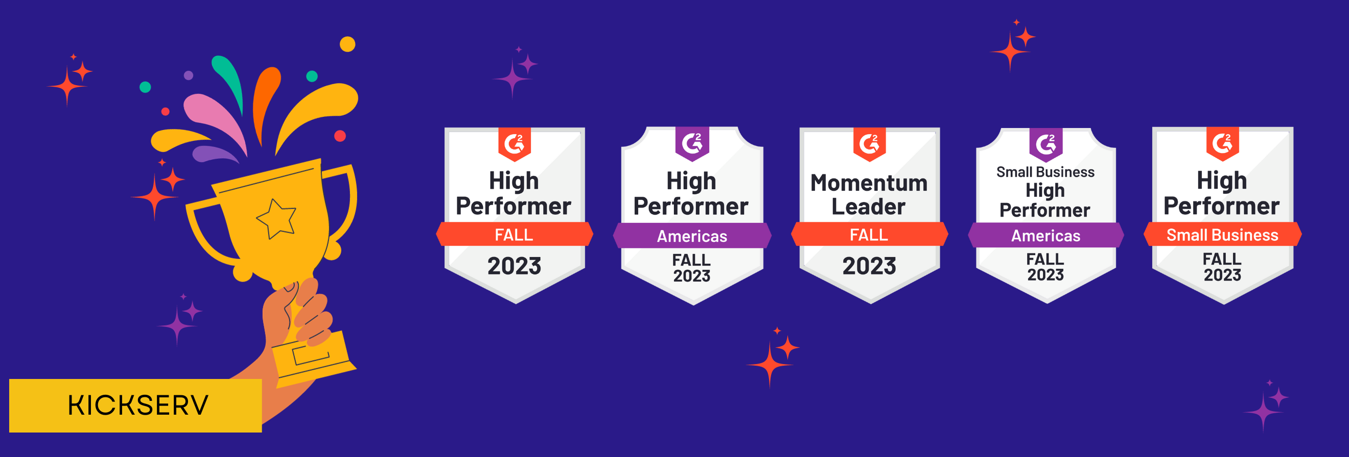 Kickserv Takes Home Five More G2 Awards for Fall 2023
